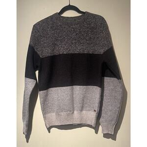 Buffalo‎ David Bitton Sweater Mens Sz.MEDIUM BROWN/BEIGE Striped Pullover
